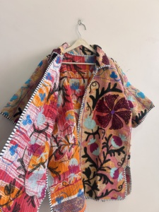 Bohemian Indian Vintage Handmade Kantha Suzani Jacket <b>Boho</b> Streetstyle Women Jacket Coat - Product Image 4