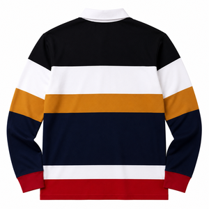 เสื้อรักบี้สั่งทำพิเศษ แบบซับลิเมชั่น แขนสั้น สำหรับเสื้อถัก โพลีเอสเตอร์ แห้งเร็ว ผู้ผลิต OEM ขายส่ง โรงงาน ส่งออก - Product Image 2