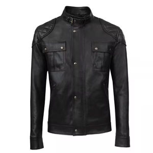 Veste en cuir légère personnalisée pour hommes, prix abordable, nouvelle veste en cuir élégante en gros avec des caractéristiques confortables et authentiques pour hommes - Product Image 1