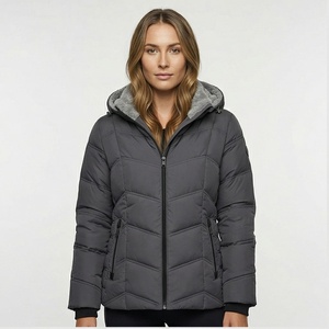 Chaqueta Acolchada Unisex para Hombre y Mujer, Chaqueta Larga de Lona Transpirable e Impermeable, Cuello Redondo, Talla Grande, Estilo Motero de Invierno - Product Image 1