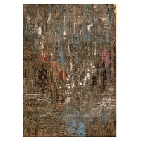 Conjunto de alfombra de sala de estar de seda de bambú anudada a mano persa Vintage alfombra elegante para decoración del hogar