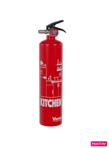Extintor de Incendios Rápido VF1 de 1L, Solución de Espuma Premezclada para Uso en Cocina con Químicos Húmedos, Clasificación 8B5F/K, Presión de 8-12 bar, Amarillo Rojo, Vinafoam - Product Image 1