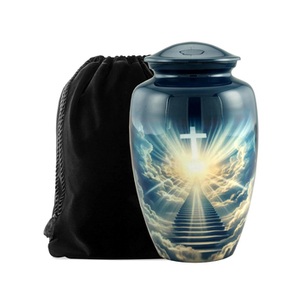 โกศบรรจุอัฐิสำหรับผู้ใหญ่ โกศตกแต่งสำหรับงานศพ โกศฝังศพสำหรับชายและหญิง โกศทำมือ - Product Image 5