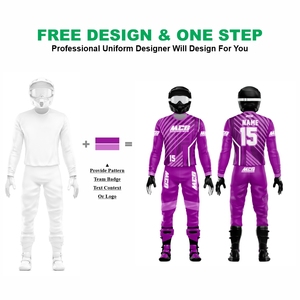 New Vintage Design Sublimation Printing MX Racing Jersey <b>Pants</b> High Quality Nylon Polyester Fabric Men's Motocross Riding Suit - Product Image 2