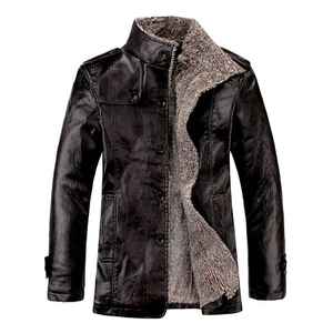 Chaqueta de Cuero para Hombre, Invierno 2026, Cálida y Cómoda, de Alta Calidad, con Protección Contra el Viento - Product Image 2