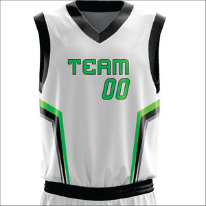 Uniforme de Baloncesto de Verano Transpirable Sublimado Personalizado Hecho en Pakistán, Unisex, Sin Mangas, Anti-UV, 100% Poliéster, Diseño Personalizado - Product Image 2