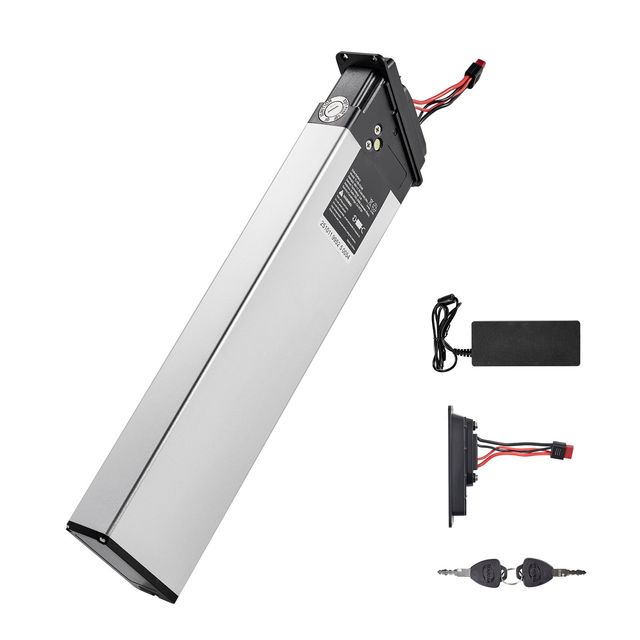 1000W Folding Electric Bicycle Battery with 3A Charger 48V 10.4Ah Detachable E Bike Motor Lithium Battery Pack BMS and Lock