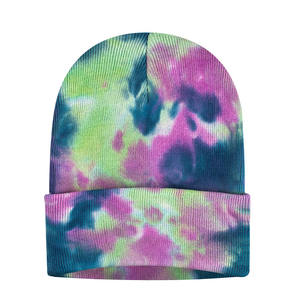 Gorro de Punto Acrílico Tie Dye de Moda 2026, Gorro de Invierno Cálido Unisex Personalizado al por Mayor - Product Image 1