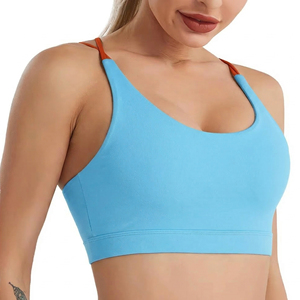 Conjunto de Sujetador Deportivo de Yoga para Mujer a Precio Razonable, Ropa Deportiva para Gimnasio, Tirantes Fijos, Alta Sujeción, Secado Rápido, Cierre Frontal - Product Image 3