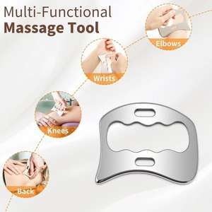 Custom Logo Stainless Steel Muscle <b>Scraper</b> Instrument Set Scraping Soft Tissue Massage Physical Therapy Hosanna Surgical - Product Image 1