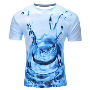 T-shirt pour homme élégant et confortable avec impression par sublimation, manches courtes, coupe idéale pour les tenues décontractées d'été - Product Image 1