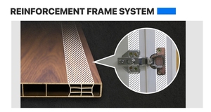 Armoire en finition bois mat Panneau intérieur en PVC Vietnam Leading Export Factory - Product Image 5