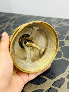 <b>Victorian</b> Style Solid Brass Hotel Counter Bell Ornate Service <b>Desk</b> for Restaurants Reception Areas Hospitals-Metal Crafted - Product Image 3