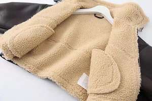 Chaquetas de Motociclista Personalizadas para Mujer, Abrigos de Moda con Forro de Lana y Piel, Elegantes, con Cinturón y Cremallera, Talla Grande, Abrigo de Cuero - Product Image 3