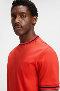 Camiseta de Algodón Roja Premium para Hombre, Manga Corta, Cuello Redondo, Lisa, Cómoda, Transpirable, para Verano - Product Image 2