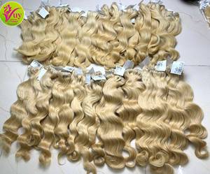 Cabello Humano Virgen Liso y Ondulado Rubio Natural Vuy Hair, Textura Sedosa y Suave, Extensiones de Cierre con Puntas Completas, Doble Trama - Product Image 6