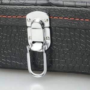 23\" Concert Python Pattern Black Leather Ukulele Case Replace 9103892 for Musical Instrument Protection - Product Image 6