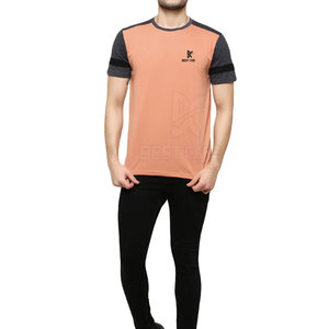 Camiseta de color sólido 100% algodón para hombre, cómoda, talla grande, corte holgado, ropa informal para hombre, camiseta estampada a bajo precio - Product Image 2