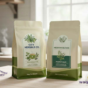 Bolsa Mate con Cierre para Empacar Hierbas Secas |   Plástico Laminado |   Bajo con Refuerzo |   Proveedor de Vietnam - Product Image 1