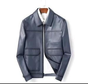 2026 Spring and Autumn Windproof Leather <b>Jacket</b> Outdoor Sports Leisure American <b>Retro</b> Street <b>Motorcycle</b> Leather <b>Jacket</b> - Product Image 1