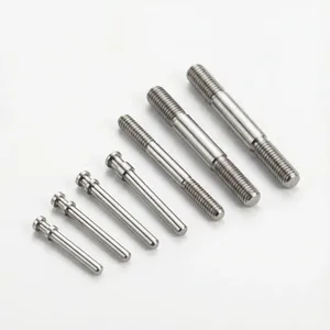 Goupilles en acier inoxydable, goujons à double filetage, têtes cylindriques, finition brillante, usage général, composants de machines industrielles - Product Image 6