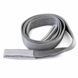 Eslinga de elevación plana de 4 toneladas, 100 mm × 5 m, resistente a la abrasión, de poliéster reforzado con ojales para elevación de equipos pesados - Product Image 5