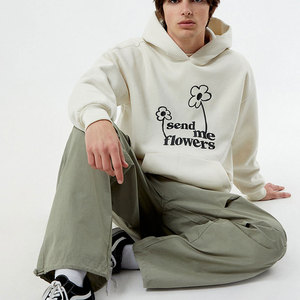 <b>Pink</b> Hooded Zip-Up <b>Sweatshirt</b> Unisex Cotton Knitted Casual Letter Print Front Logo Autumn Wear - Product Image 5