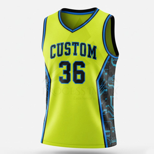 Maillot de basket-ball professionnel, design personnalisé, tissu en mesh, uniforme sportif respirant, séchage rapide, vêtements d'équipe - Product Image 1