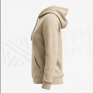 Sweat-shirt à capuche oversize en coton pour femme, style streetwear, idéal pour l'hiver, personnalisable avec broderie ou impression de logo - Product Image 3