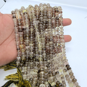 Cuentas Redondas de Cuarzo Limón Natural Bio, 8mm, 16 Pulgadas, Hilo de Cuarzo Amarillo, Gema para Fabricación de Joyería, Proveedor Mayorista - Product Image 1