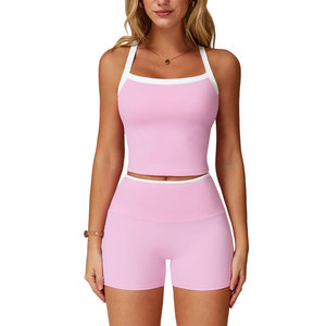 Premium Quality Women's 2 Piece <b>Sets</b> Soft Touch Durable Fabric Comfortable Fit Breathable Athletic Fitness Wear Yoga Women <b>Sets</b> - Product Image 2