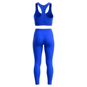 Conjunto Deportivo para Mujer, Leggings y Sujetador Deportivo Personalizable, Sin Varillas, Transpirable, de Secado Rápido, Tejido Sin Costuras, para Todas las Temporadas - Product Image 2