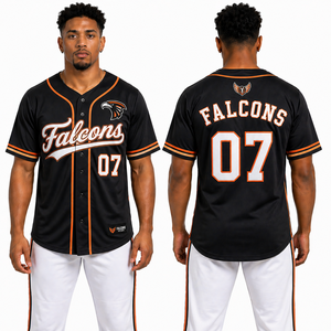 Camiseta de Béisbol Blanca Bordada de Poliéster con Botones al Frente, Uniforme Deportivo Personalizado, Proveedor OEM, Fabricante al por Mayor - Product Image 2