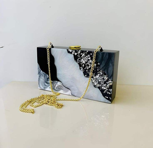 Bolso de Mano de Resina de Diseño de Lujo, Moderno para Chicas, Regalo de Boda, Bolso de Fiesta, Bolso de Mano de Resina de la India - Product Image 1