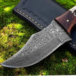 มีดสกินเนอร์ดามัสกัสทำมือ มีดสกินเนอร์ดามัสกัสแบบสั่งทำพิเศษ ตีขึ้นรูปด้วยมือ มีดล่าสัตว์เหล็กดามัสกัส - Product Image 4