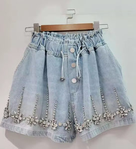 Shorts en coton pour femmes de haute qualité, dernier design, impression de logo personnalisée, fermeture élastique à la taille, style décontracté, respirant, shorts tendance - Product Image 3