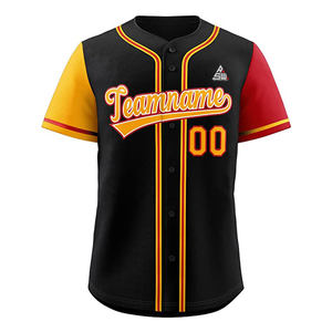 Maillot de baseball personnalisé bleu marine imprimé 2025 avec double passepoil blanc et boutons – Uniforme d'équipe avec nom et numéro personnalisés – Pro - Product Image 2