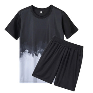 Ensemble de t-shirts et shorts unisexes de haute qualité, personnalisés, été, 300 g/m², deux pièces, streetwear, décontracté, vêtements pour hommes, shorts, t-shirts - Product Image 4
