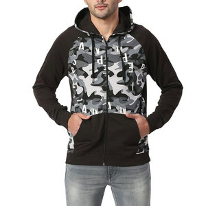 Sweat-shirt à capuche zippé uni pour homme, doux et chaud, veste décontractée de style athlétique avec capuche réglable pour les voyages et les activités de plein air - Product Image 2