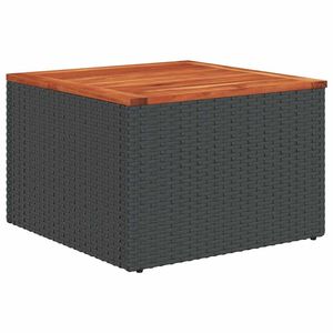 Ensemble de canapés de jardin modulaires en rotin PE noir, mobilier de jardin moderne et modulaire pour l'extérieur - Product Image 5