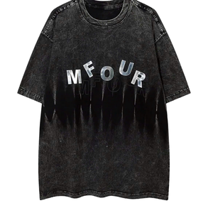 Unisex Haunted Forest Graphic Heavy Cotton Oversized Tee Halloween Autumn Fashion - Product Image 2