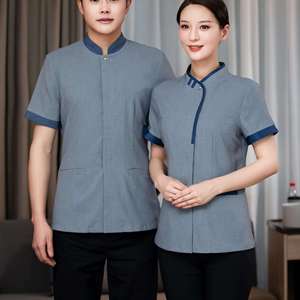 Uniforme de Trabajo para Mujer, Túnica Cruzada, Uniforme para Personal de Limpieza de Hoteles, Spas de Belleza, Uniformes para Damas de Honor - Product Image 5
