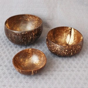 Tazón de Cáscara de Coco de Primera Calidad, Hecho a Mano, Ecológico, Duradero, Pulido, Natural, Reutilizable, para Cocina, Comedor y Servicio - Product Image 3