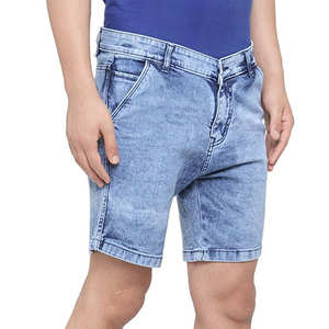Shorts en jean pour hommes sur mesure, 100 % coton, légers, respirants, motif uni, style décontracté, service OEM pour adultes – Grande Vente - Product Image 1