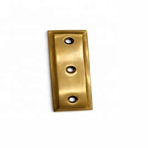 <b>Antique</b> Brass Backplate Round Traditional Design Durable Drawer Pull Hardware Matte Finished Knob Handle Use Drawer Door Pulls - Product Image 2