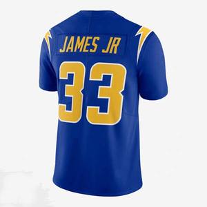 Maillot de football américain imprimé à manches courtes unisexe pour adultes 100% polyester antibactérien col en V sangle réglable coupe classique - Product Image 2