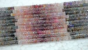 Cuentas redondas facetadas de espinela natural, hilo de cuentas sueltas de piedras preciosas para la fabricación de joyería al por mayor - Product Image 3