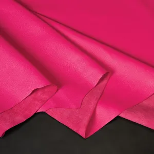 Cuir grainé rose vif de haute qualité pour sacs à main, chaussures, portefeuilles et projets de création, matériaux de première qualité pour confectionner des articles. - Product Image 1