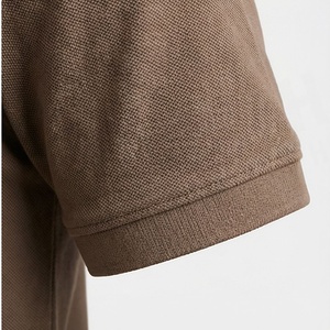 เสื้อโปโลคอกลมผ้าไหมพิมพ์ลายสกรีนสำหรับผู้ชาย เสื้อยืดคอตตอนสำหรับกอล์ฟ เสื้อผ้าลำลองสำหรับออกกำลังกาย สีสันปรับแต่งได้ - Product Image 6