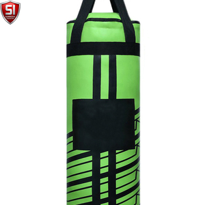 Sac de frappe lourd confortable SUMROOS en cuir, 100 lb, rempli de sable, fermeture à lacets durable, semelle extérieure en caoutchouc pour usage en salle de sport adulte - Product Image 4